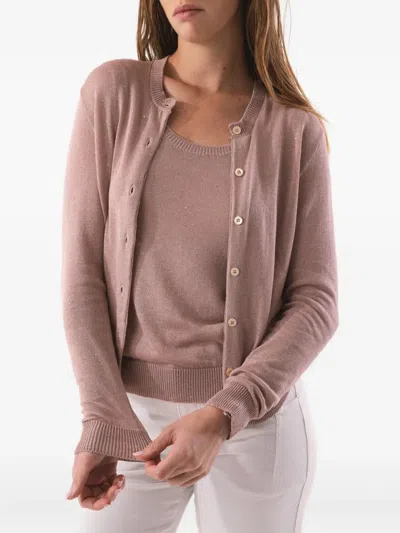 Eleventy Silk-blend Sequin-embellished Sweater Vest In Neutral