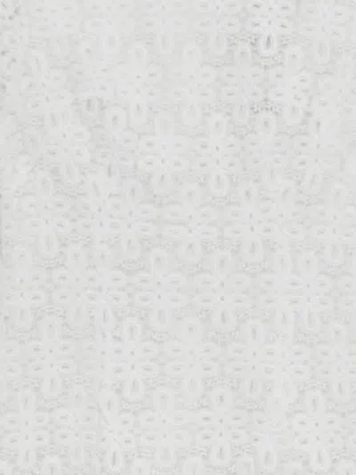 Simkhai Joy Guipure Lace Long-sleeve Mini Dress In White