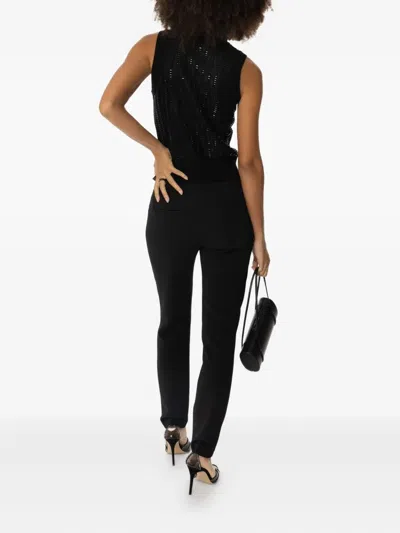 Ermanno Scervino Sleeveless Turtleneck Top In Black