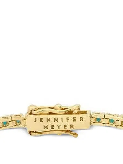 Jennifer Meyer 18k Yellow Gold Turquoise Tennis Bracelet In Gold