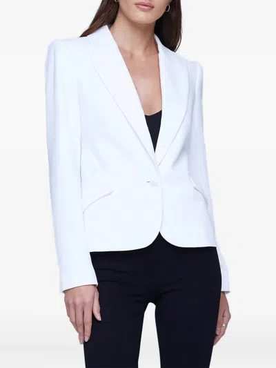 L'agence Jennah Single-breasted Blazer In White