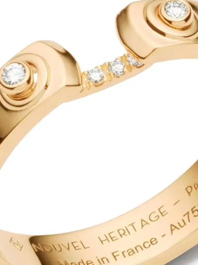 Nouvel Heritage 18k Yellow Gold Business Meeting Mood Diamond Ring In Gold