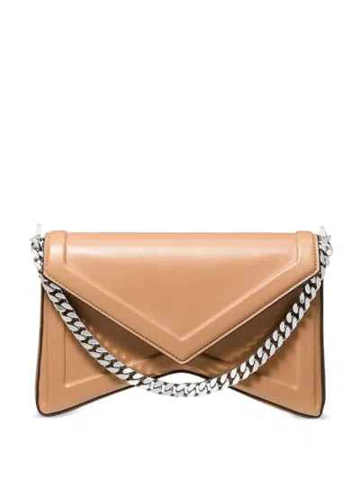 Michael Kors Manhatta Chain-strap Shoulder Bag In Neutral