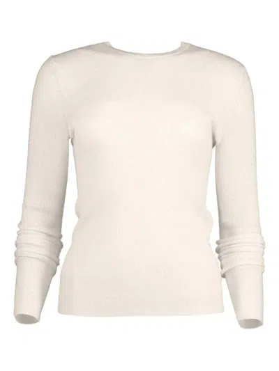 Michael Kors Hutton Cashmere Sweater In Neutral