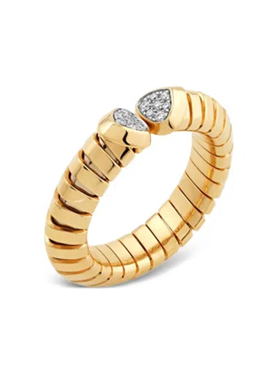 Marina B 18k Yellow Gold Trisolina Diamond Ring In Gold