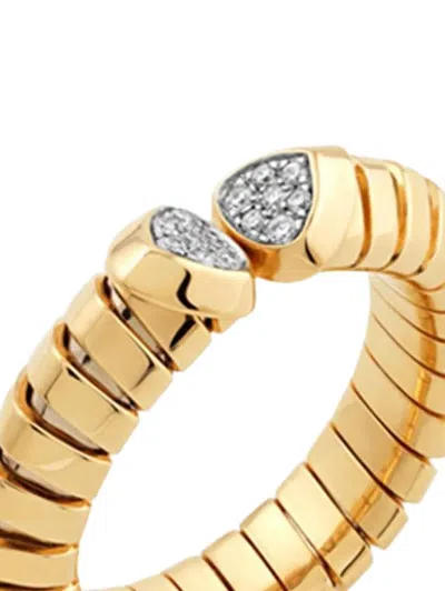 Marina B 18k Yellow Gold Trisolina Diamond Ring In Gold