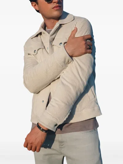 Eleventy Corduroy Jacket In Neutral
