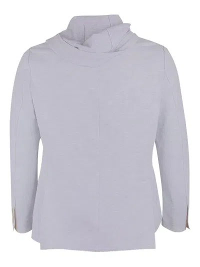 Eleventy Hooded Buttoned Jacket In Purple