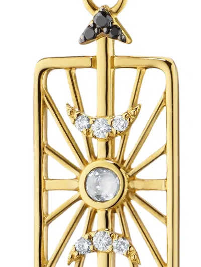 Monica Rich Kosann 18k Yellow Gold Shoot For The Moon Diamond Charm In Gold