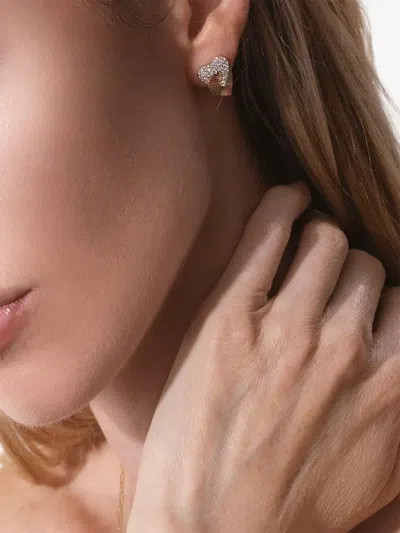 Phillips House 14k Yellow Gold Small Aura Diamond Earrings In Gold