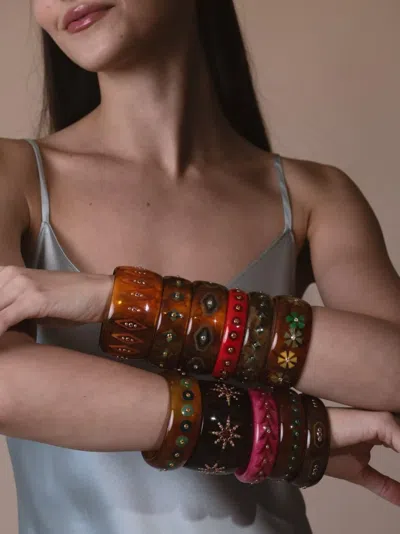 Mark Davis 18k Yellow Gold Multi-stone Bracelet In Gold