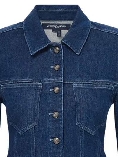 Veronica Beard Alfie Denim Jacket In Blue