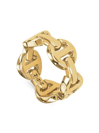 Hoorsenbuhs 18k Yellow Gold Classic Tri-link Ring In Gold