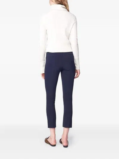 Veronica Beard Zip-back Scuba Trousers In Black