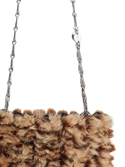 Rabanne Chain-strap Shoulder Bag In Brown