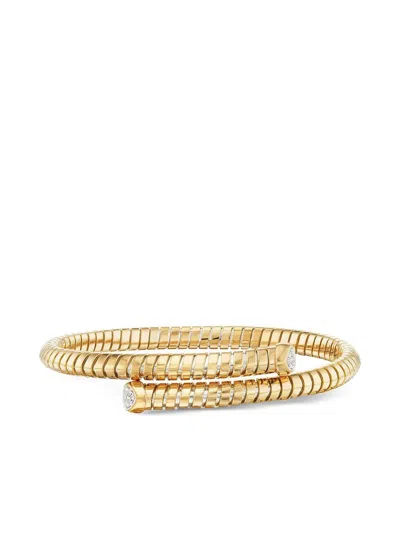 Marina B 18k Yellow Gold Trisolina Diamond Bangle Bracelet In Gold