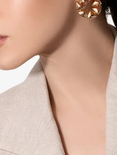 Vhernier 18k Rose Gold Triangular Elements Earrings In Gold