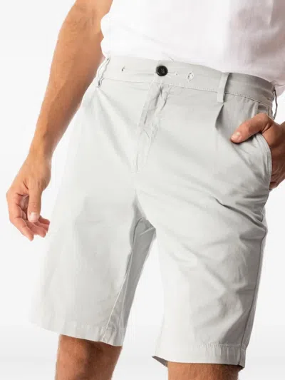 Eleventy Pleated Drawstring Shorts In Gray