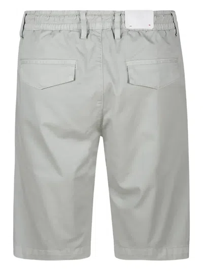 Eleventy Pleated Drawstring Shorts In Gray