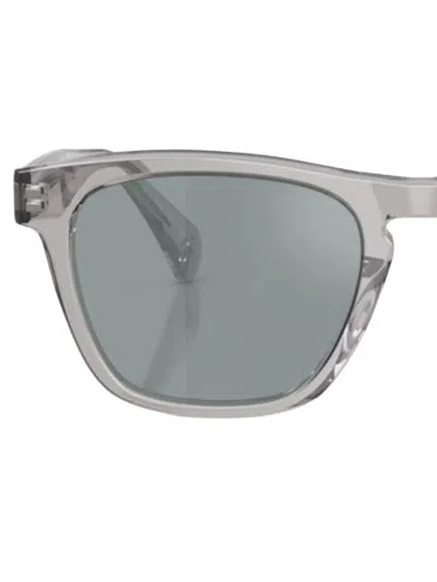 Oliver Peoples R-3 Round-frame Sunglasses In Blue