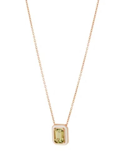 Selim Mouzannar 18kt Rose Gold Mina Tourmaline Necklace In Gold