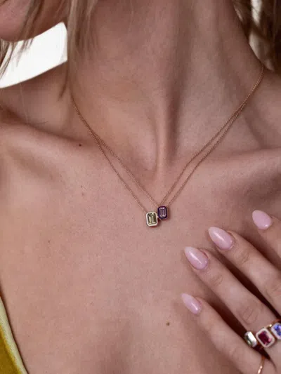 Selim Mouzannar 18kt Rose Gold Mina Tourmaline Necklace In Gold