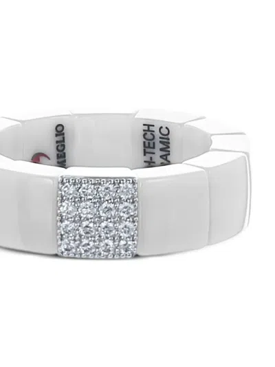 Roberto Demeglio 18k White Gold Diamond Ring In Metallic