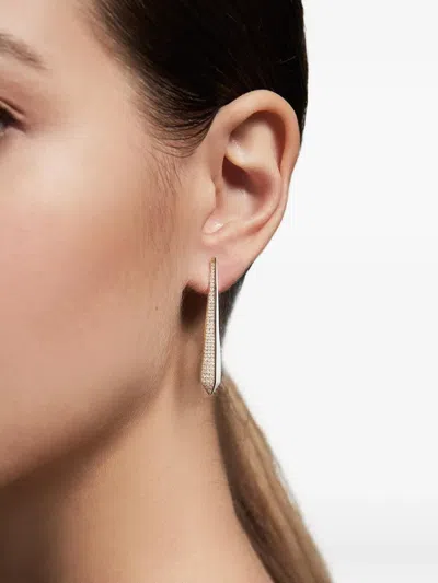 State Property 18k Yellow Gold Obelisk Diamond Earrings In Gold