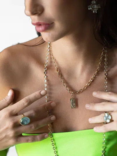 Monica Rich Kosann 18k Yellow Gold Sun Moon And Stars Diamond Pendant Charm In Gold