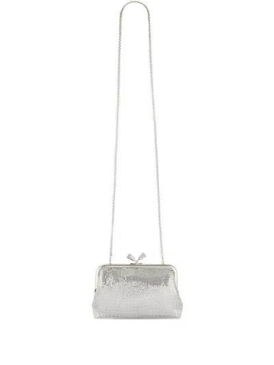 Anya Hindmarch Maud Clutch Bag In Silver