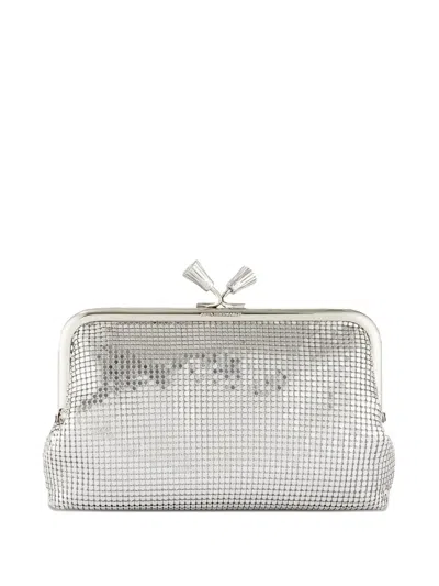 Anya Hindmarch Maud Clutch Bag In Silver