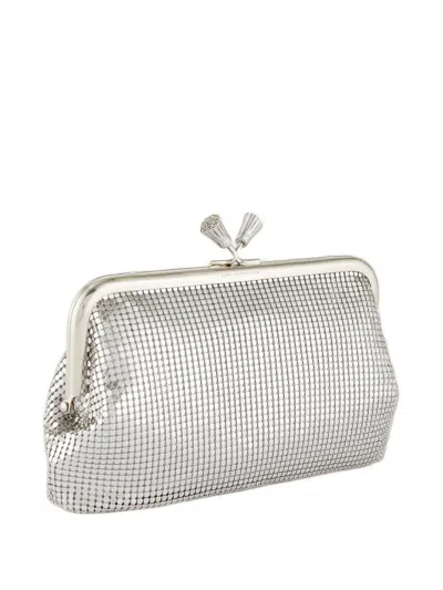 Anya Hindmarch Maud Clutch Bag In Silver