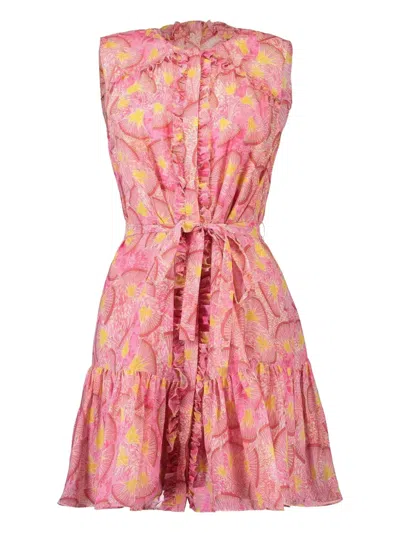 Saloni Pixie Dress In Pink