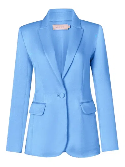 Silvia Tcherassi Rebeca Blazer In Blue
