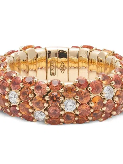 Zydo 18k Yellow Gold Sapphire And Diamond Ring In Gold