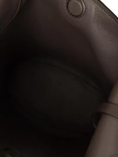 Brunello Cucinelli Leather Bucket Bag In Brown