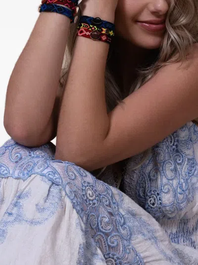 Dezso Pearl-embellishment Bracelet In Blue