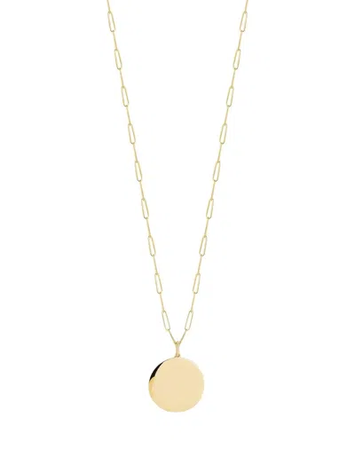 Dana Rebecca Designs 14kt Yellow Gold Disc Necklace In Gold