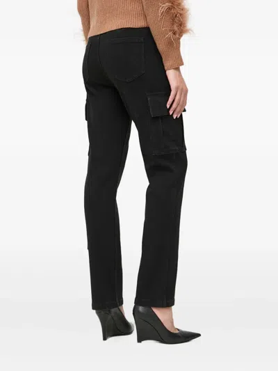 Twinset Cargo-pocket Jeans In Black