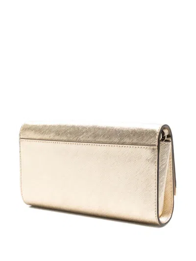 Michael Michael Kors Large Chain-strap Clutch Bag In White