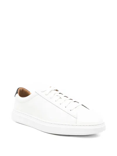 Hugo Boss Lace-up Sneakers In White
