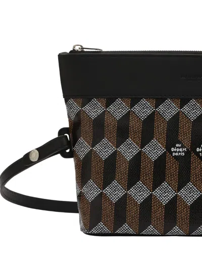 Au Depart No. 55 Geometric-print Tote Bag In White