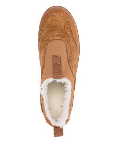 Diemme Shearling Low Top Boot In Neutral