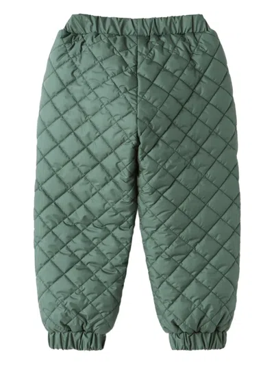 Il Gufo Quilted Trousers In Green