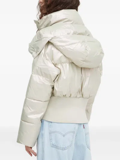 Won Hundred Long-sleeves Puffer Jacket In White