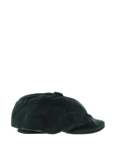 Kangol Hawker Corduroy Newsboy Cap In Green