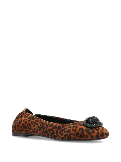 Kurt Geiger Chelsea Leopard-print Ballet Flats In Animal Print