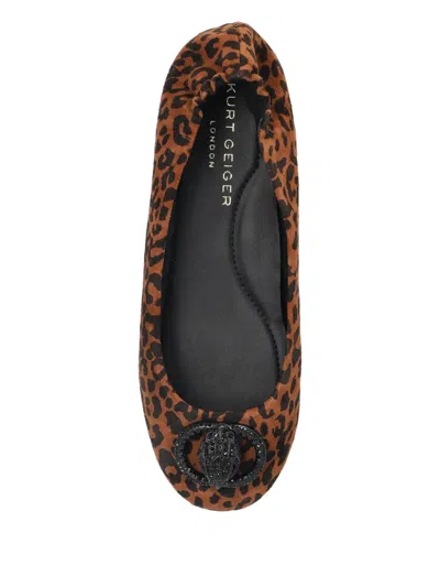 Kurt Geiger Chelsea Leopard-print Ballet Flats In Animal Print