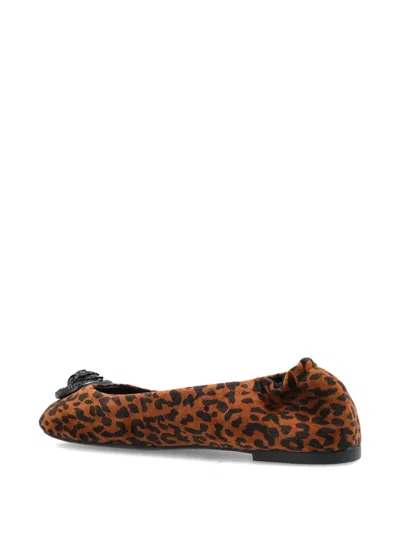 Kurt Geiger Chelsea Leopard-print Ballet Flats In Animal Print