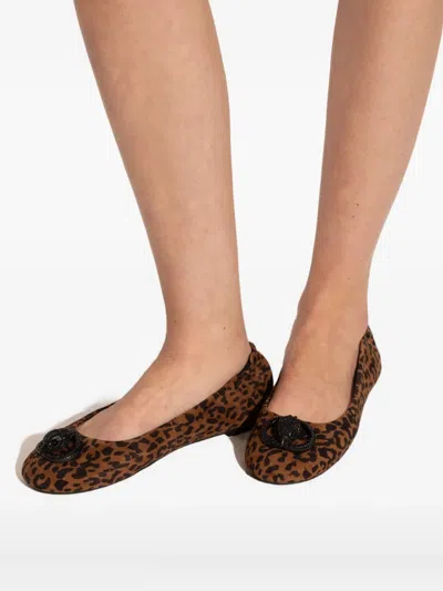 Kurt Geiger Chelsea Leopard-print Ballet Flats In Animal Print